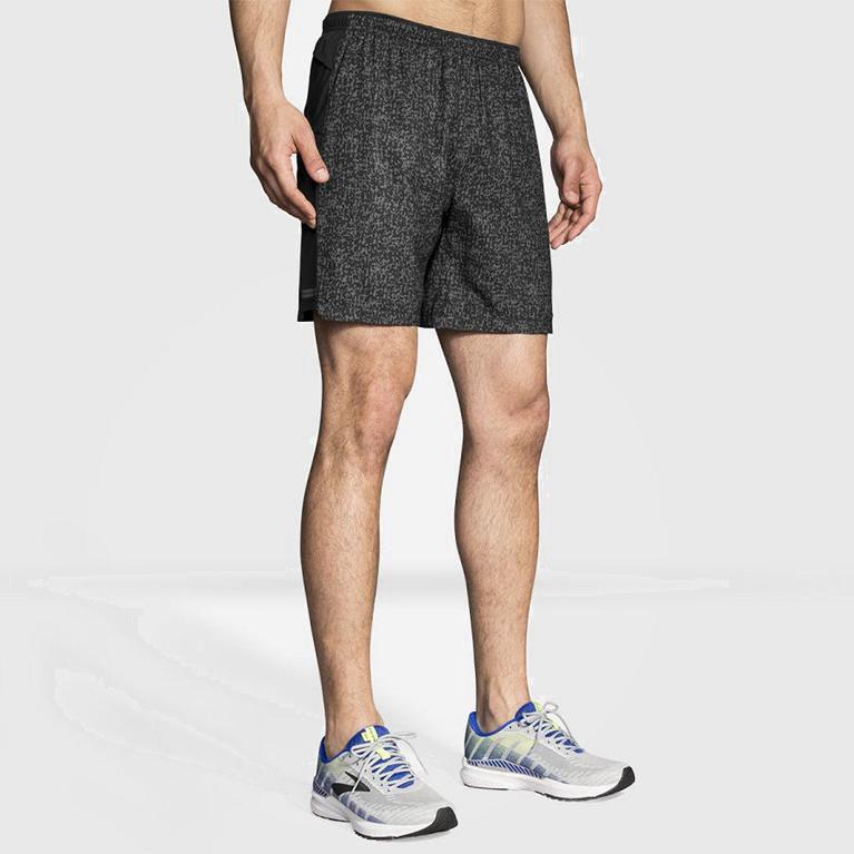 Brooks Sherpa 7 2-In-1 Løpeshorts Herre Verkkokauppa - Grå - Norge (ILS764918)